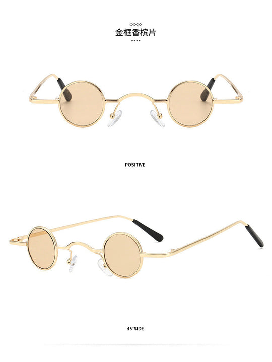 R&B | Retro Sonnenbrille mit Kleinem Runden Rahmen für Herren