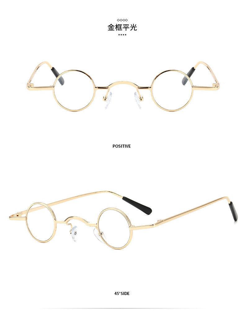 R&B | Retro Sonnenbrille mit Kleinem Runden Rahmen für Herren