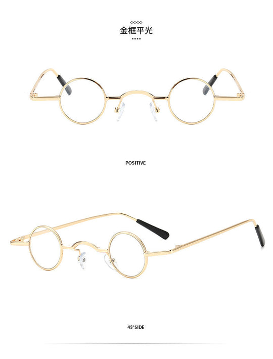 R&B | Retro Sonnenbrille mit Kleinem Runden Rahmen für Herren