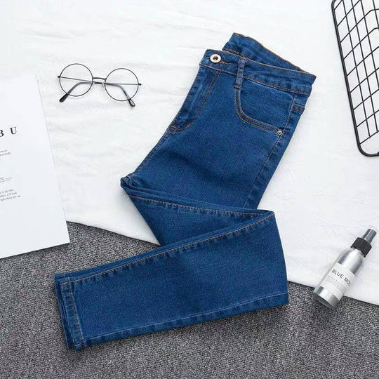 R&B | Denim-Hose mit Hoher Taille und Großer Größe