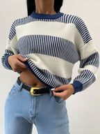 R&B | Radiance Gestreifter Freizeitpullover