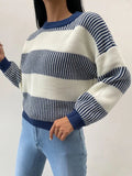 R&B | Radiance Gestreifter Freizeitpullover