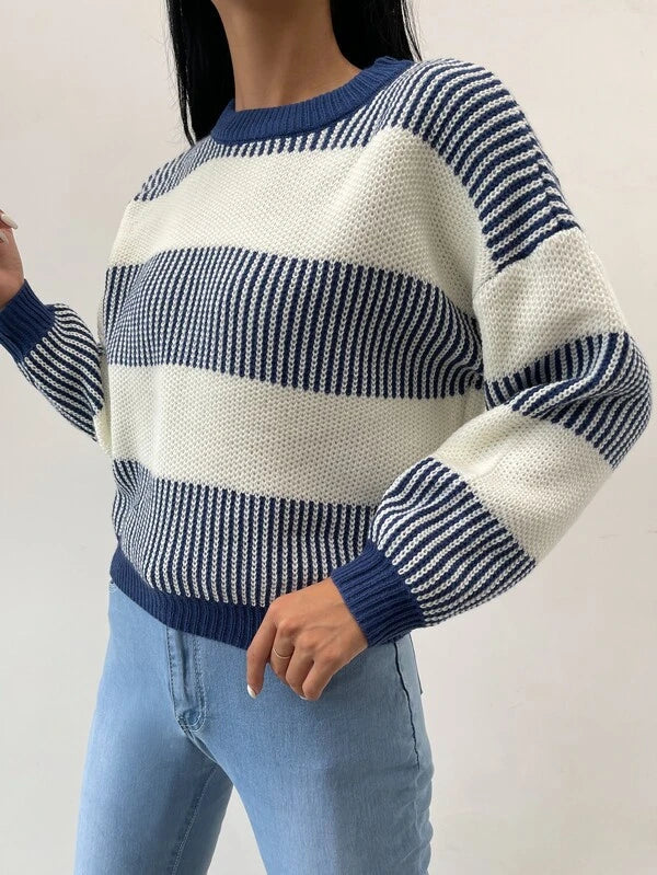 R&B | Radiance Gestreifter Freizeitpullover