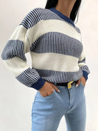 R&B | Radiance Gestreifter Freizeitpullover