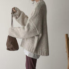 R&B | Übergroßer Strickpullover mit Tasche
