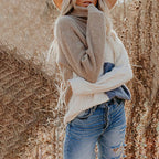 R&B | Strickpullover in Kontrastfarbe Gestaltet