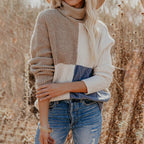 R&B | Strickpullover in Kontrastfarbe Gestaltet
