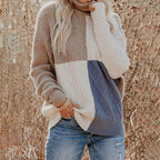 R&B | Strickpullover in Kontrastfarbe Gestaltet