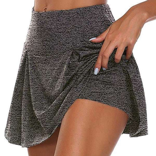 Damen sportlicher Minirock mit hoher Taille und Bewegungskomfort R&B
