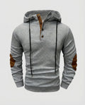 R&B | Herren Outdoor Hoodie mit Komfortstretch und Knopfleiste