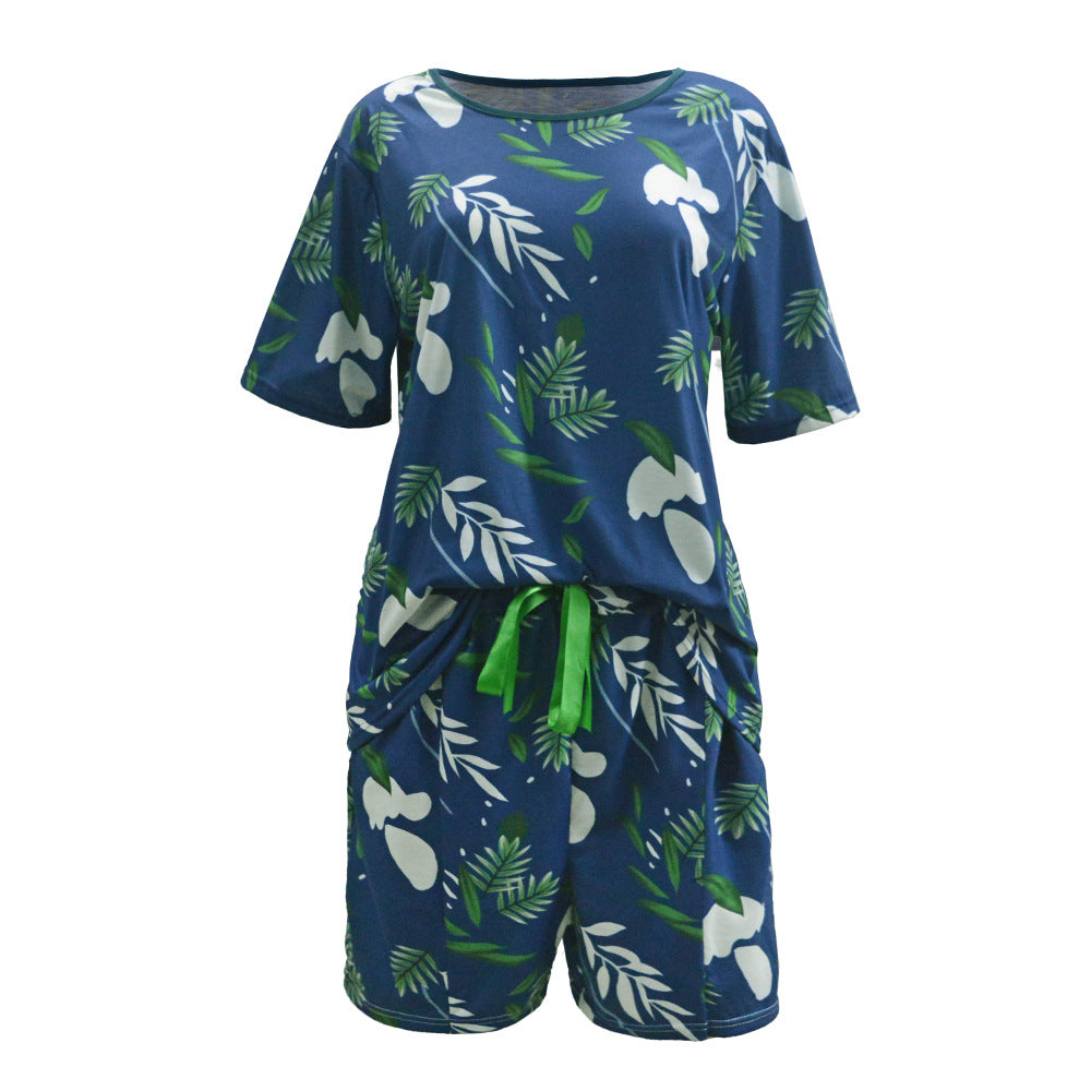 Damen lässiges Sommer-Outfit mit floralem Print R&B