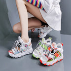 Damen Sportliche High-Top Sandalen mit rutschfester Sohle und modischem Design R&B
