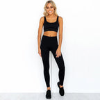 Damen Sportleggings mit hohem Taillenbund und figurformendem Design R&B