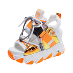 Damen Sportliche High-Top Sandalen mit rutschfester Sohle und modischem Design R&B