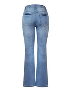 R&B | Geprägte Schrittknopf Hosen Röcke Denim Hosen