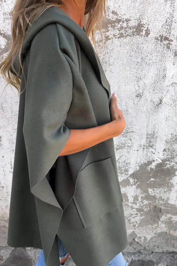 R&B | Übergroßer Losvallender Cape Mantel Damen