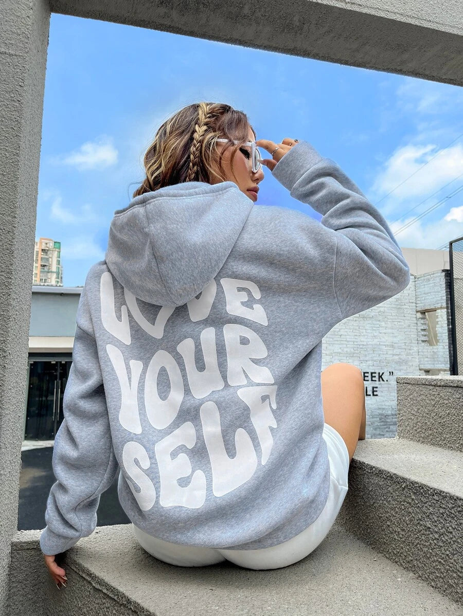 R&B - Streetwear Winter Statement Hoodie für Frauen