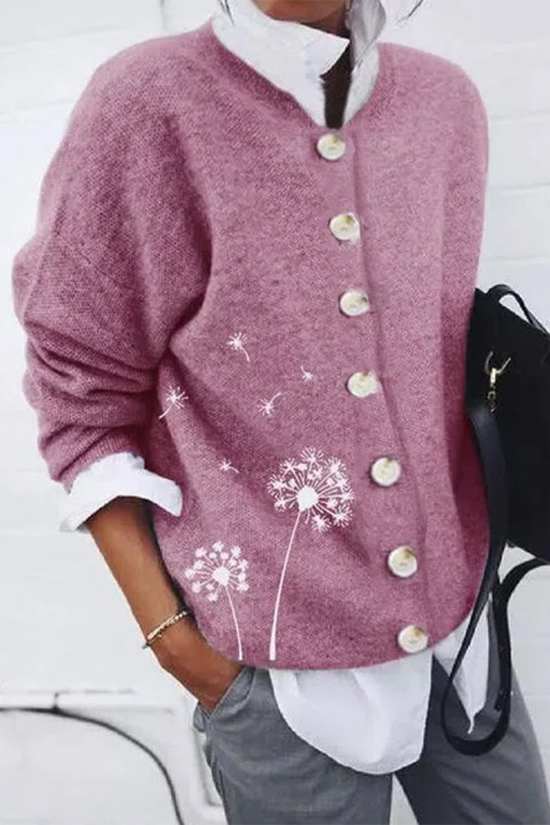 Schicke und lässige Winter-Strickjacke