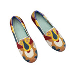 Damen Bequeme Slip-On Pantoletten mit kreativem Musterdruck