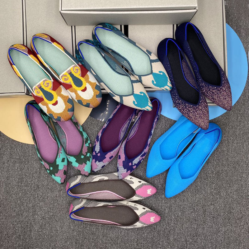 Damen Flauschige Ballerinas mit elegantem Design