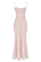 Retro Cremefarbene Maxi Kleid Mit Spitzeneinsatz hinten