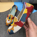 Damen Bequeme Slip-On Pantoletten mit kreativem Musterdruck