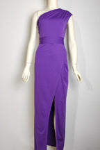 R&B | Elegantes Formelles Einfarbiges Schlitz Asymmetrisches Schräges Kragen Abendkleid Kleider - 8 Farben