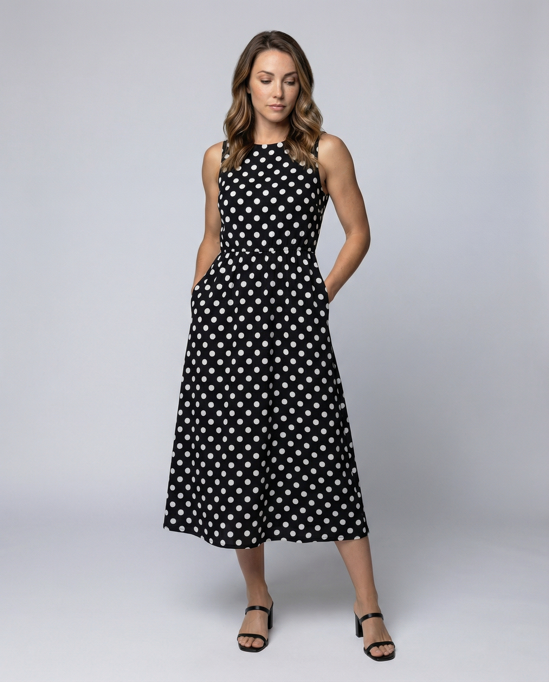 R&B | Elegantes Sommerkleid mit Pünktchen