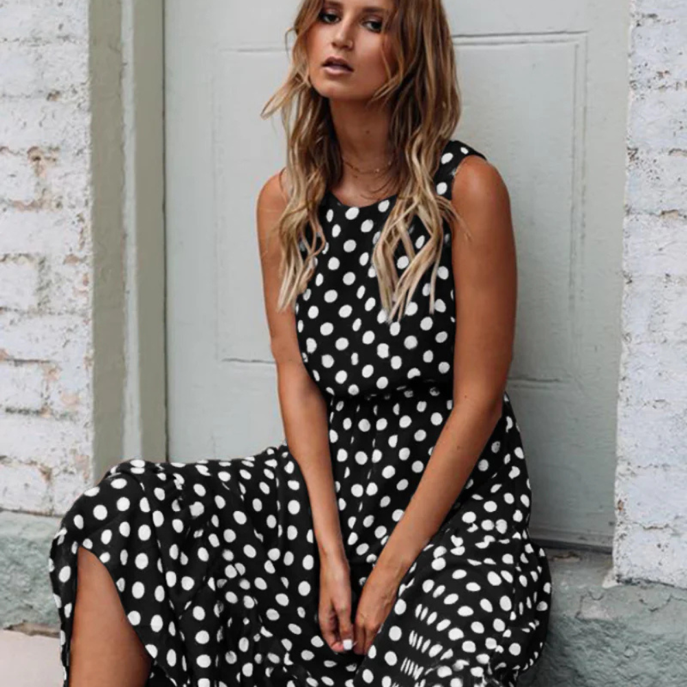 R&B | Elegantes Sommerkleid mit Pünktchen