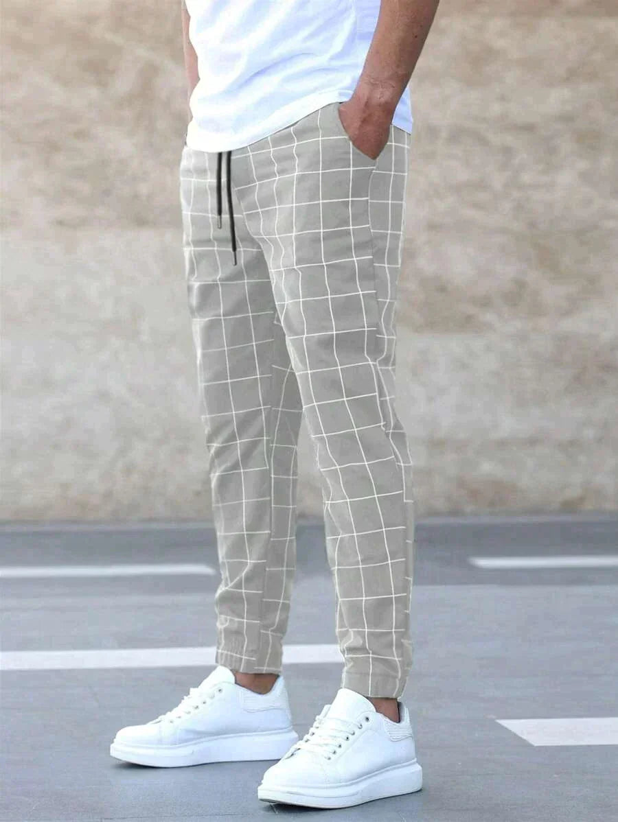 R&B | Elegante Gitter Elite Hosen