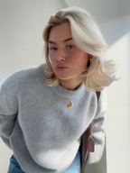 R&B | weicher Mohair-Strickpullover