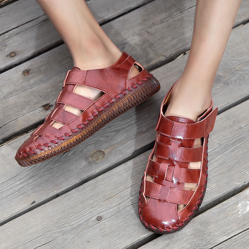 Damen modische Lederfreizeitschuhe mit seitlichen Belüftungsöffnungen R&B