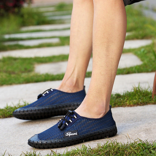 Damen Atmungsaktive Sportliche Wasserschuhe mit flexiblem Netzoberteil und rutschfester Sohle R&B
