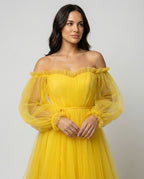 R&B | Elegantes Formelles Einfarbiges Patchwork Off-Shoulder Abendkleid Kleider - 3 Farben
