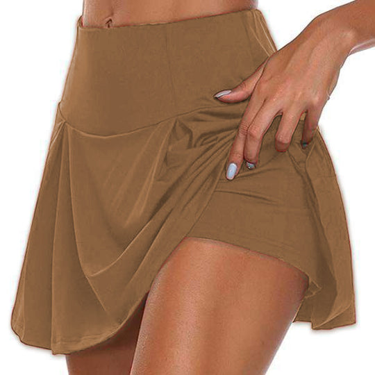 Damen sportlicher Minirock mit hoher Taille und Bewegungskomfort R&B