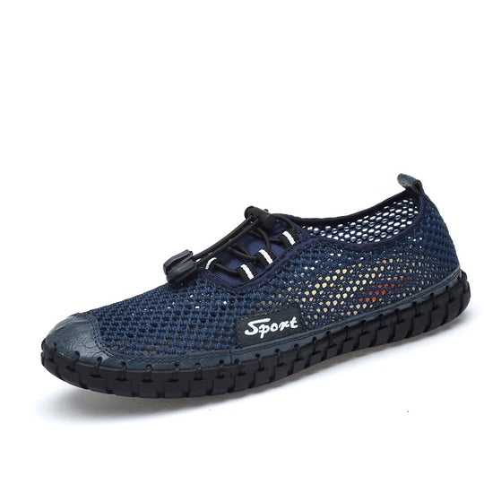 Damen Atmungsaktive Sportliche Wasserschuhe mit flexiblem Netzoberteil und rutschfester Sohle R&B