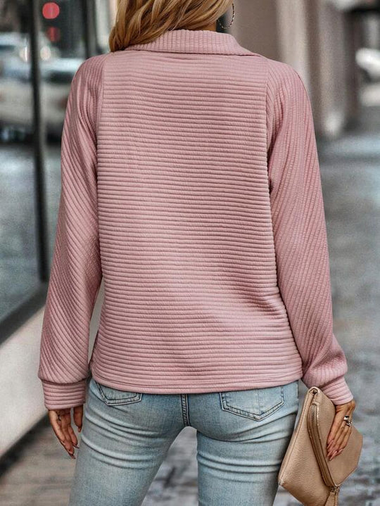 R&B | Lässiger Zip-up-Pullover