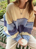 R&B | Gestreiftes Sweatshirt mit Rundhalsausschnitt