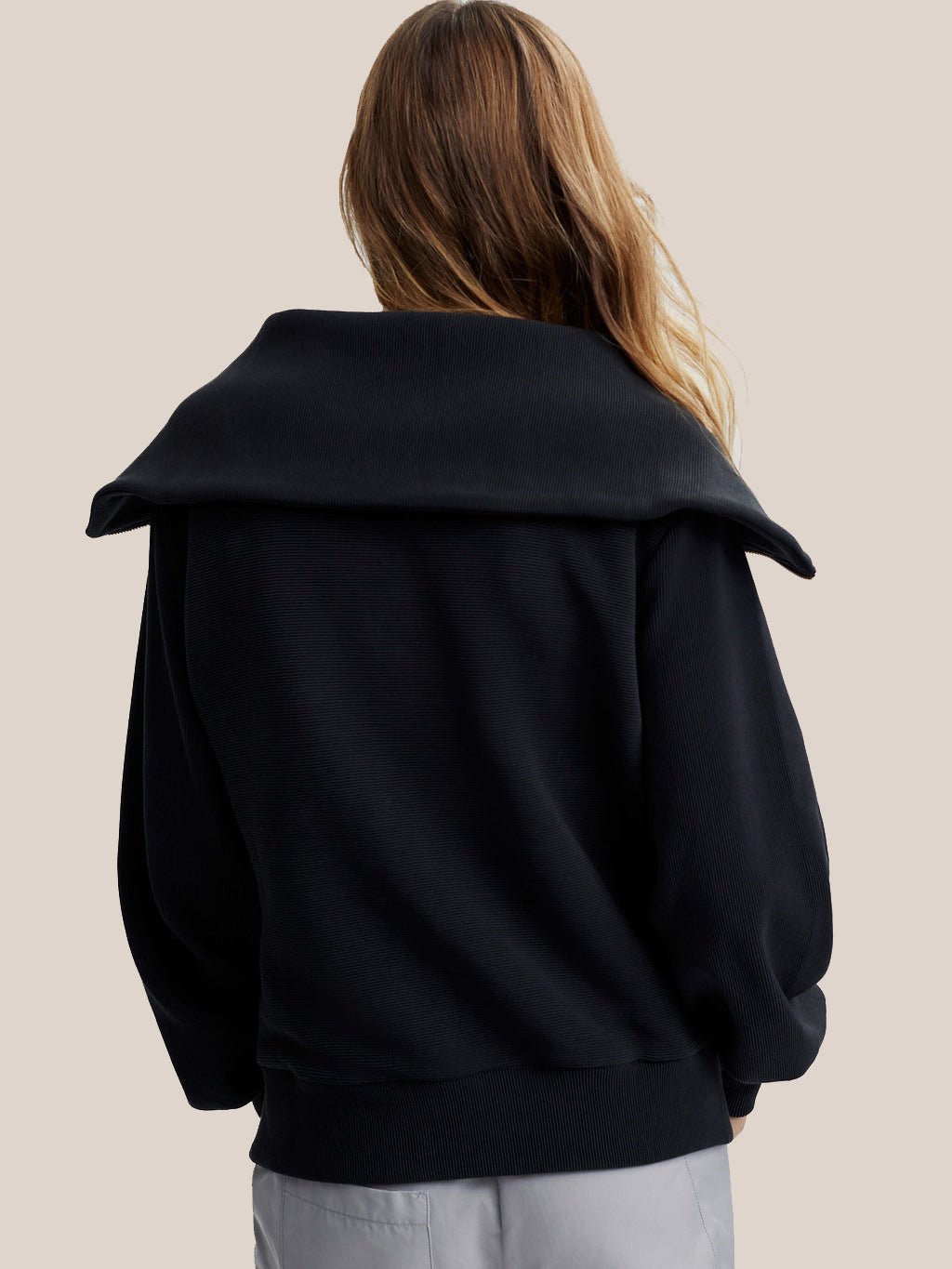 R&B | Half-zip Bluse Baumwolle Modern, Komfortabel