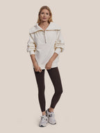 R&B | Half-zip Bluse Baumwolle Modern, Komfortabel