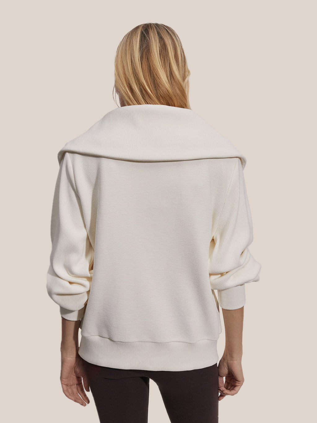 R&B | Half-zip Bluse Baumwolle Modern, Komfortabel