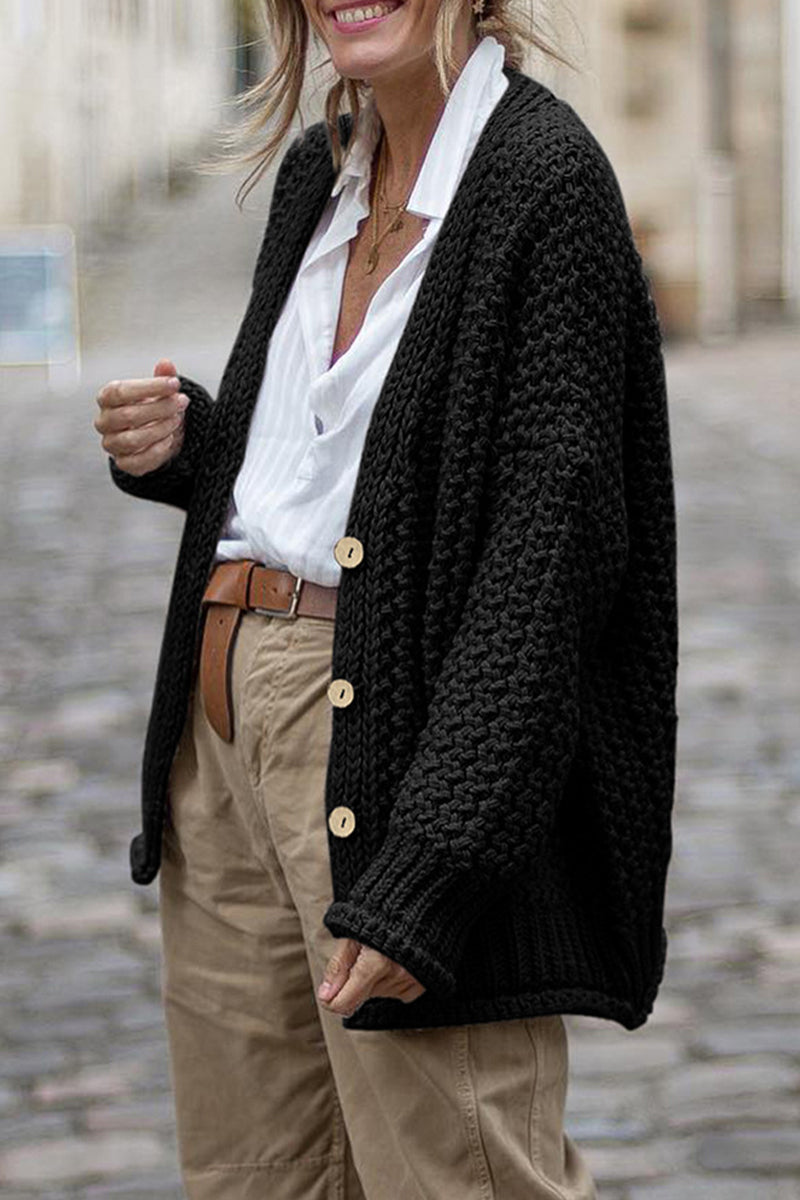 R&B | Lässige und Bequeme Winter Strickjacke