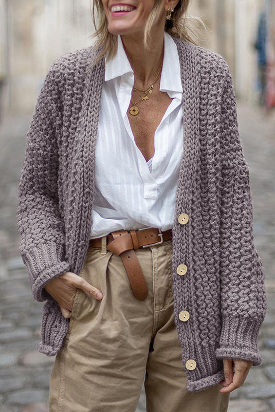 R&B | Lässige und Bequeme Winter Strickjacke