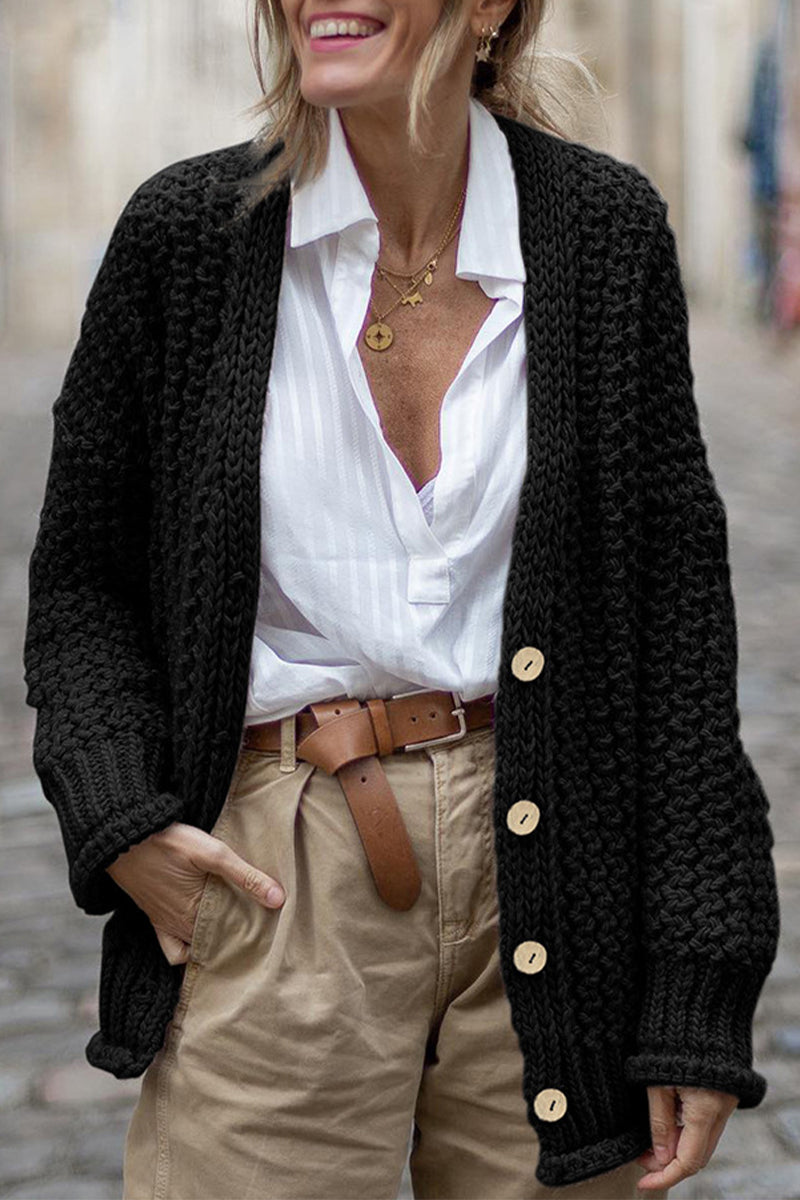 R&B | Lässige und Bequeme Winter Strickjacke
