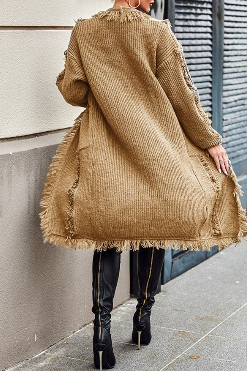 R&B | Klassische und Bequeme Winter Strickjacke