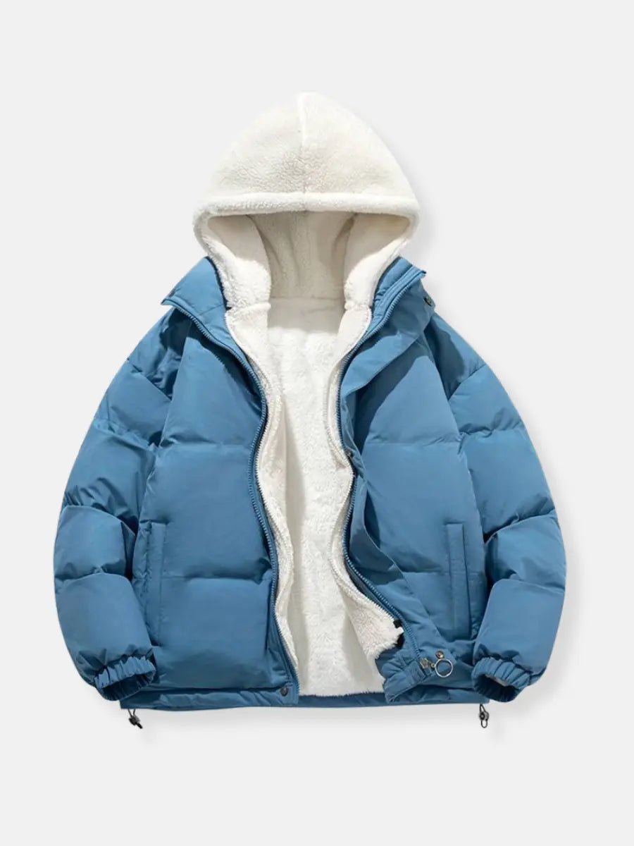 R&B | Warme Reißverschluss Winterjacke Komfort und Stil für Kalte Tage