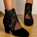 R&B | Bestickte High-Heel-Stiefel - Trendy Footwear