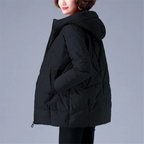 R&B | Elegante unifarbene gerippte gesteppte Jacke mit Reißverschluss ideal für Herbst/Winter