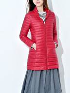 Damen Leichte Daunenjacke Tailliert