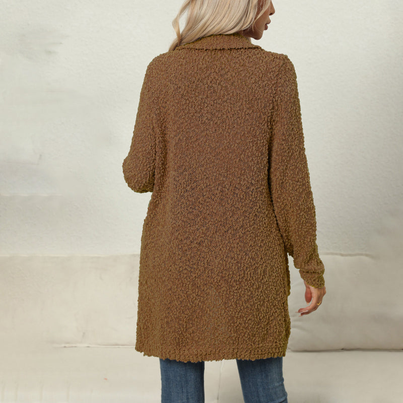 R&B | Einfarbiger Strickjacke